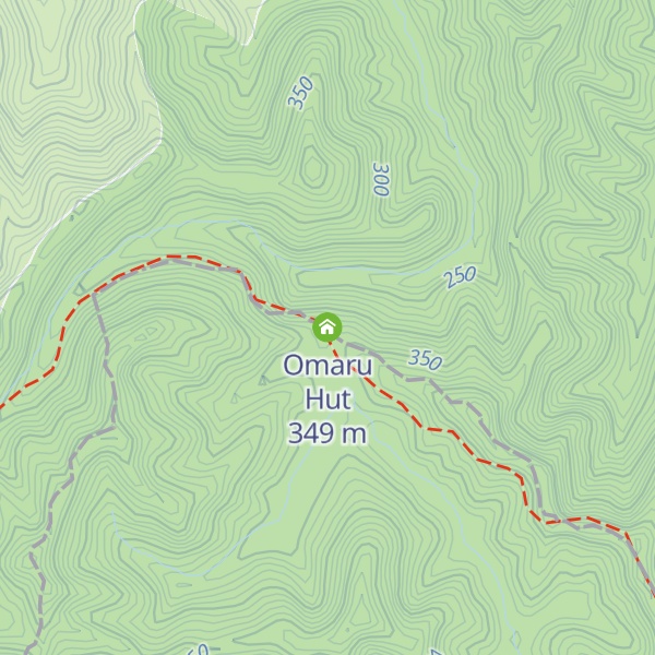 Map of Omaru Hut