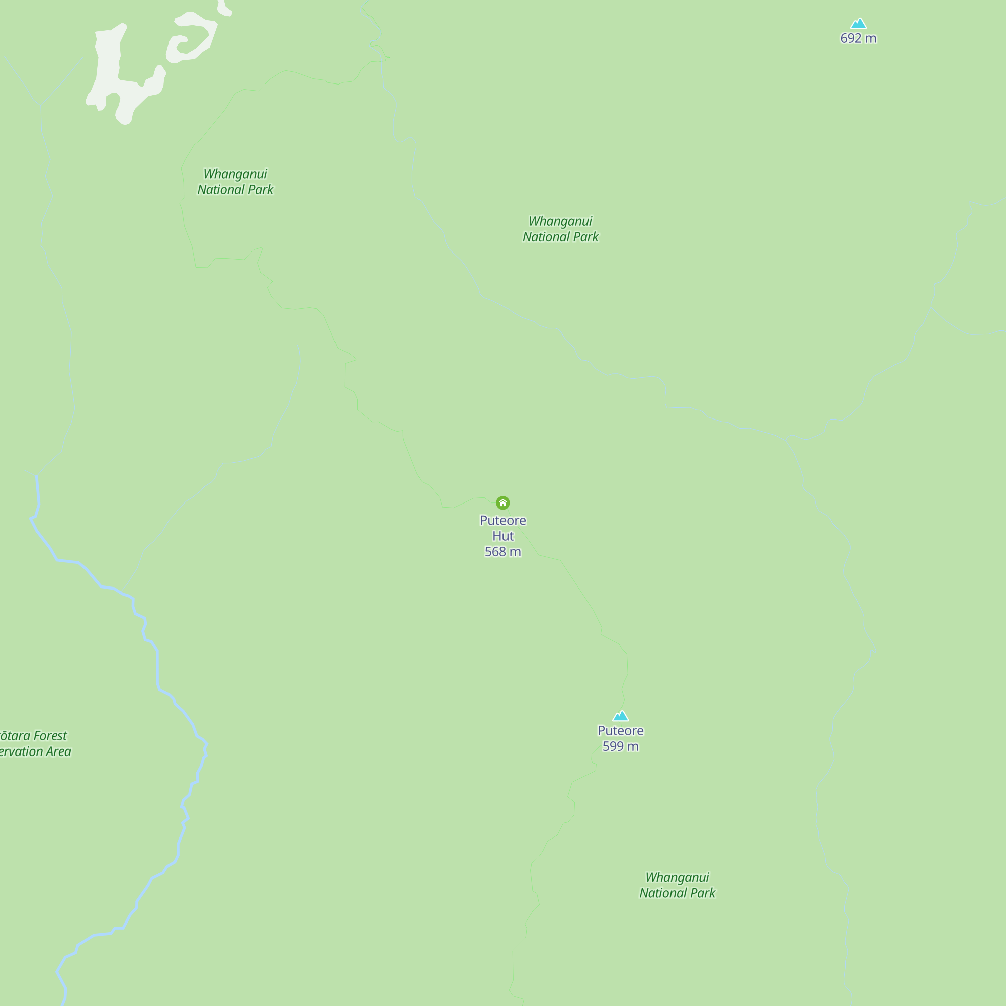 Puteore Hut map