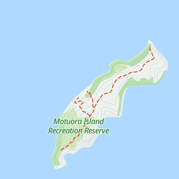 Map of Motuora Island bach