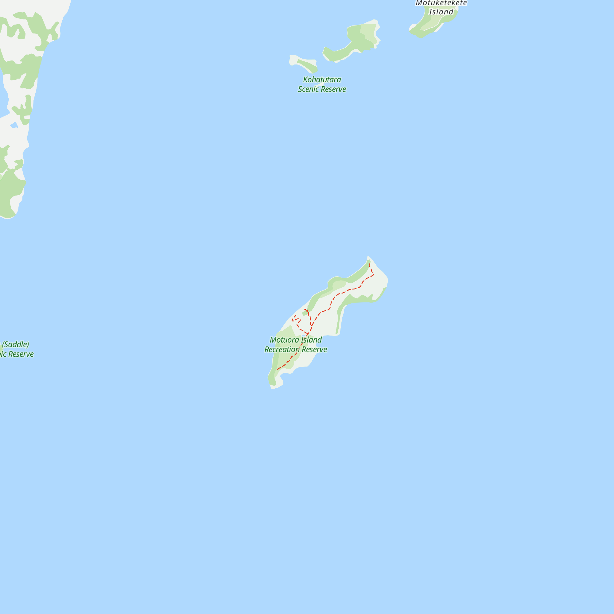 Motuora Island bach map