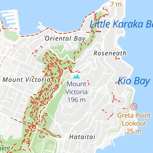 Map of Mount Victoria