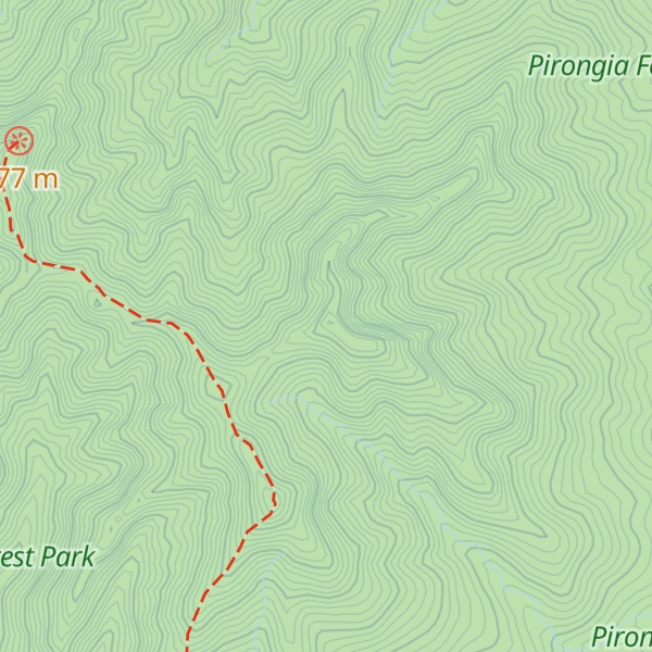 Map of Tamahine o Karewa Peak