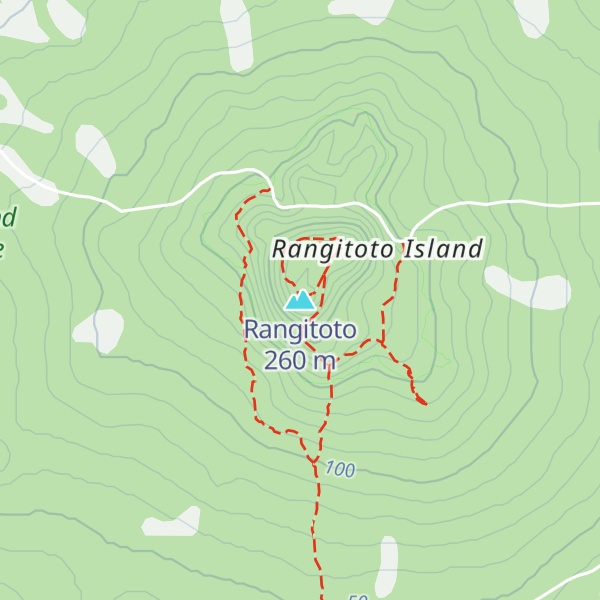 Map of Rangitoto