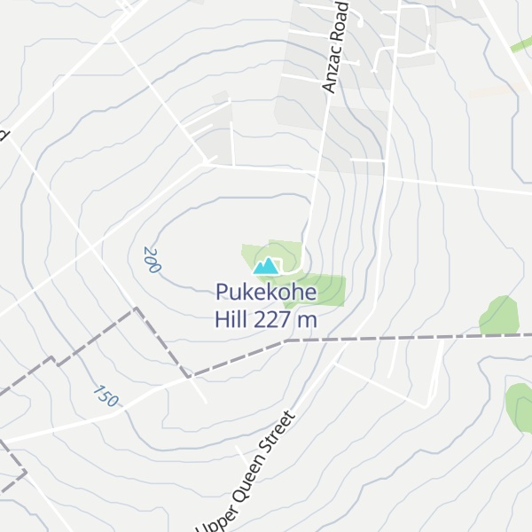 Map of Pukekohe Hill