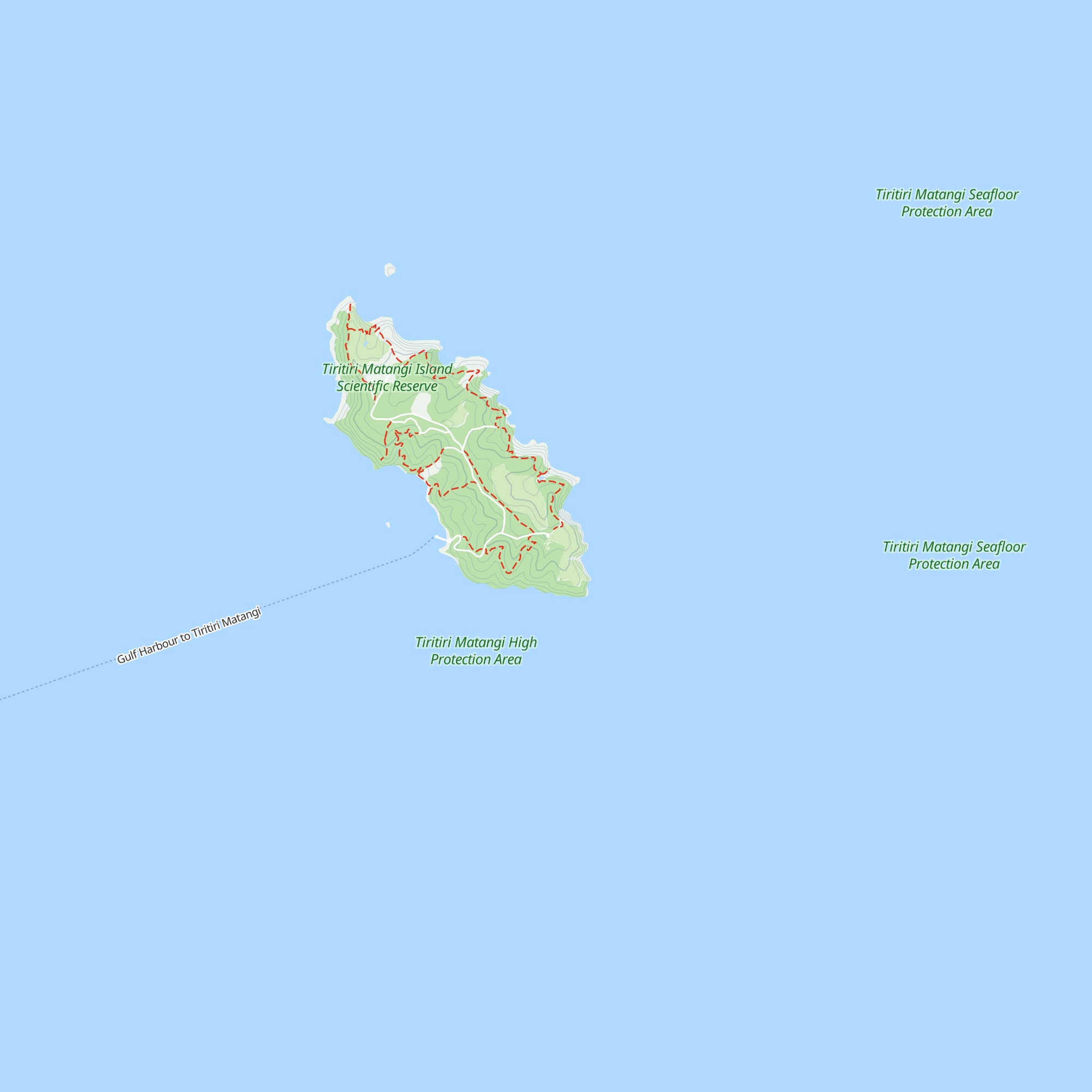 Tiritiri Matangi Island bunkhouse map