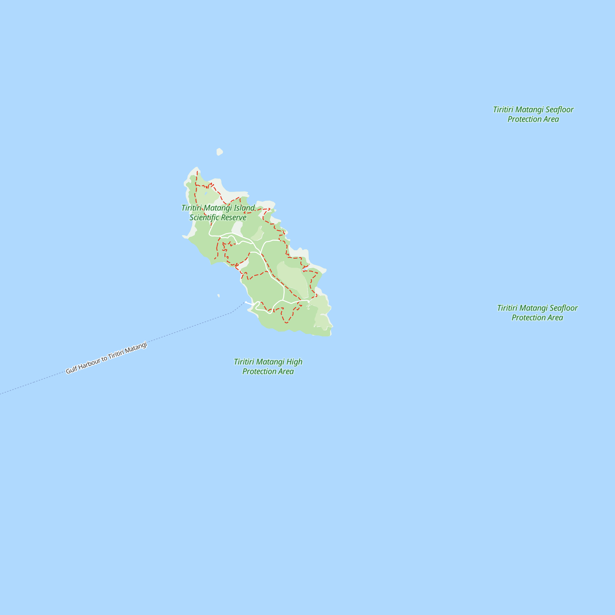 Tiritiri Matangi Island bunkhouse map