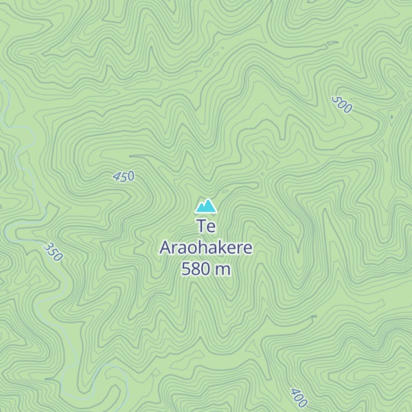 Map of Te Araohakere