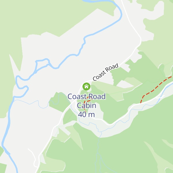 Map of Coast Road Cabin