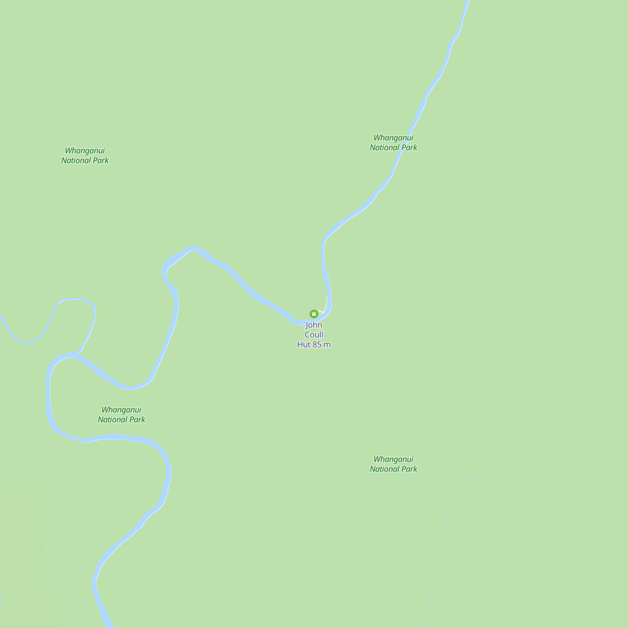 John Coull Hut map