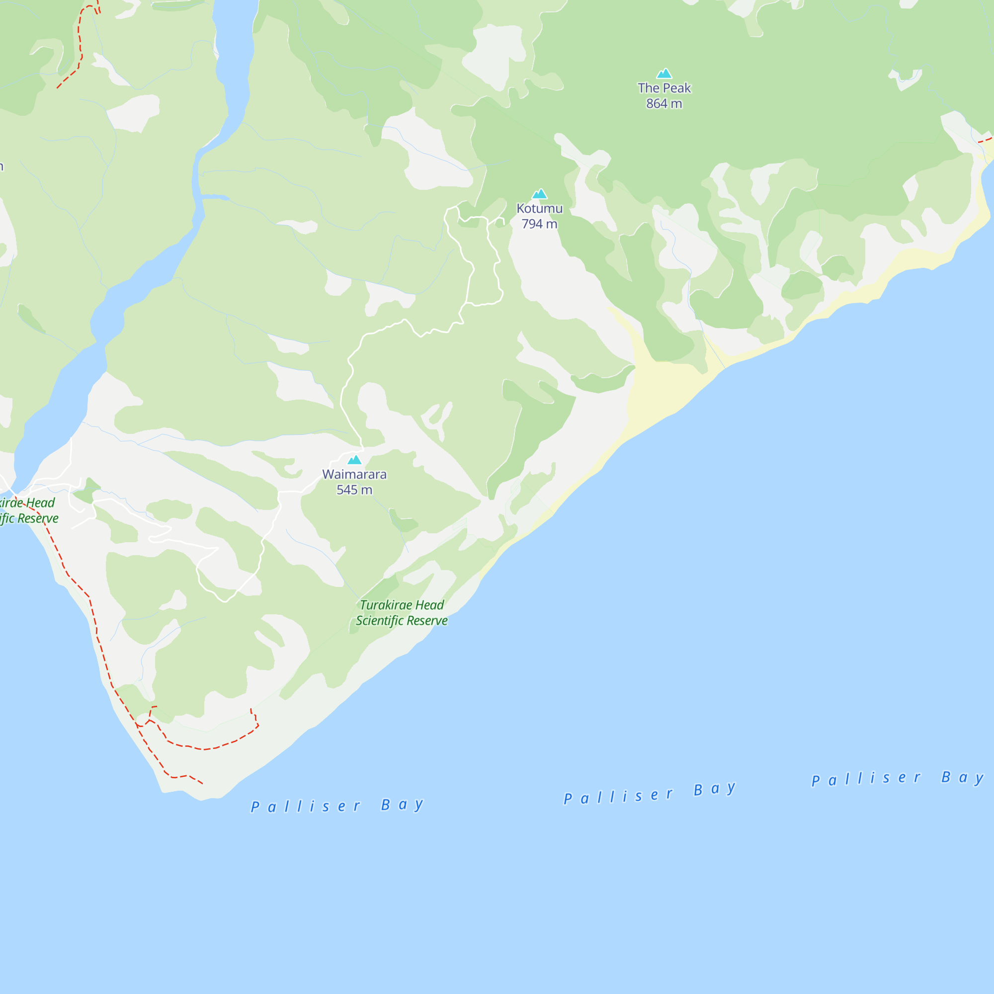 Barneys Whare map