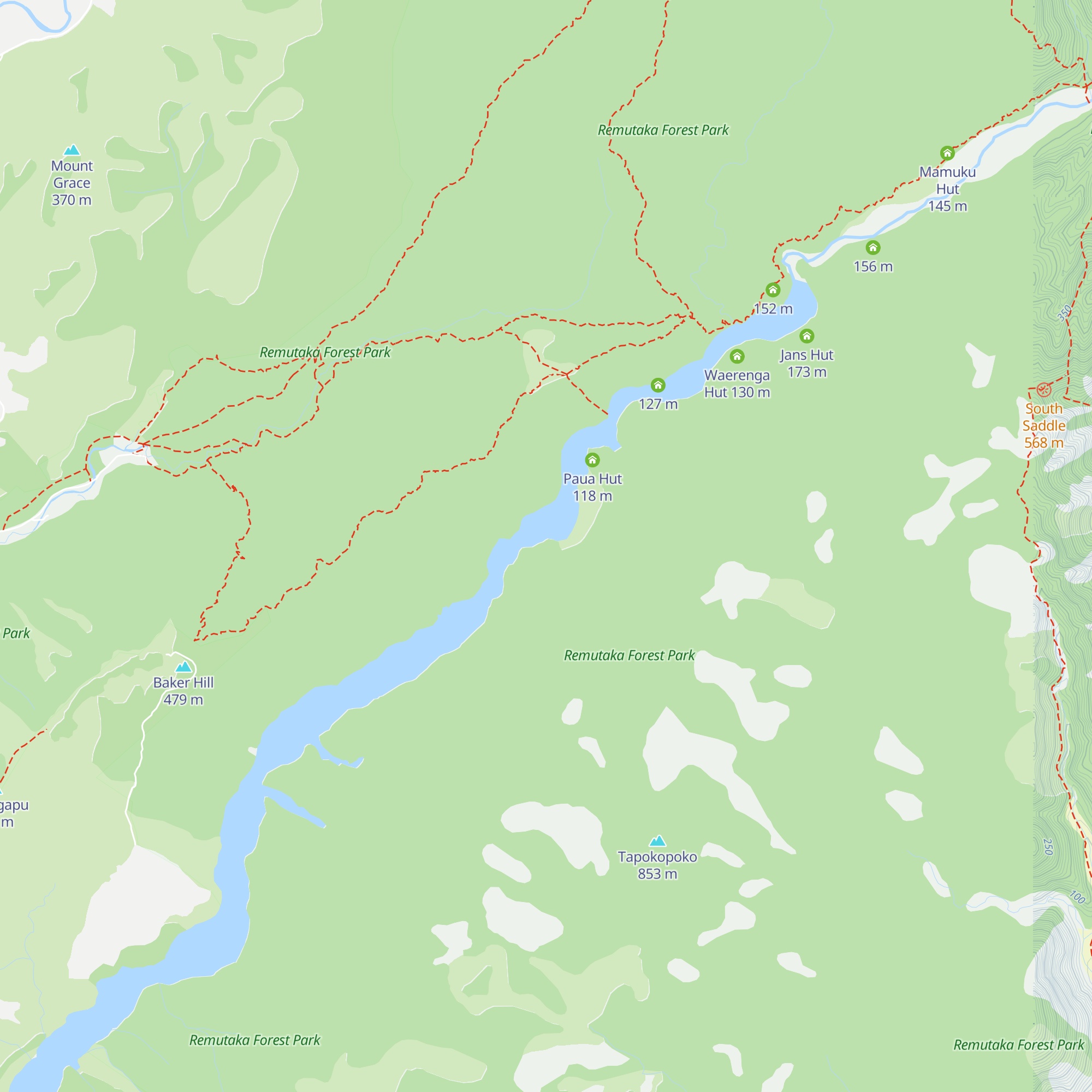 Zac's Hut map