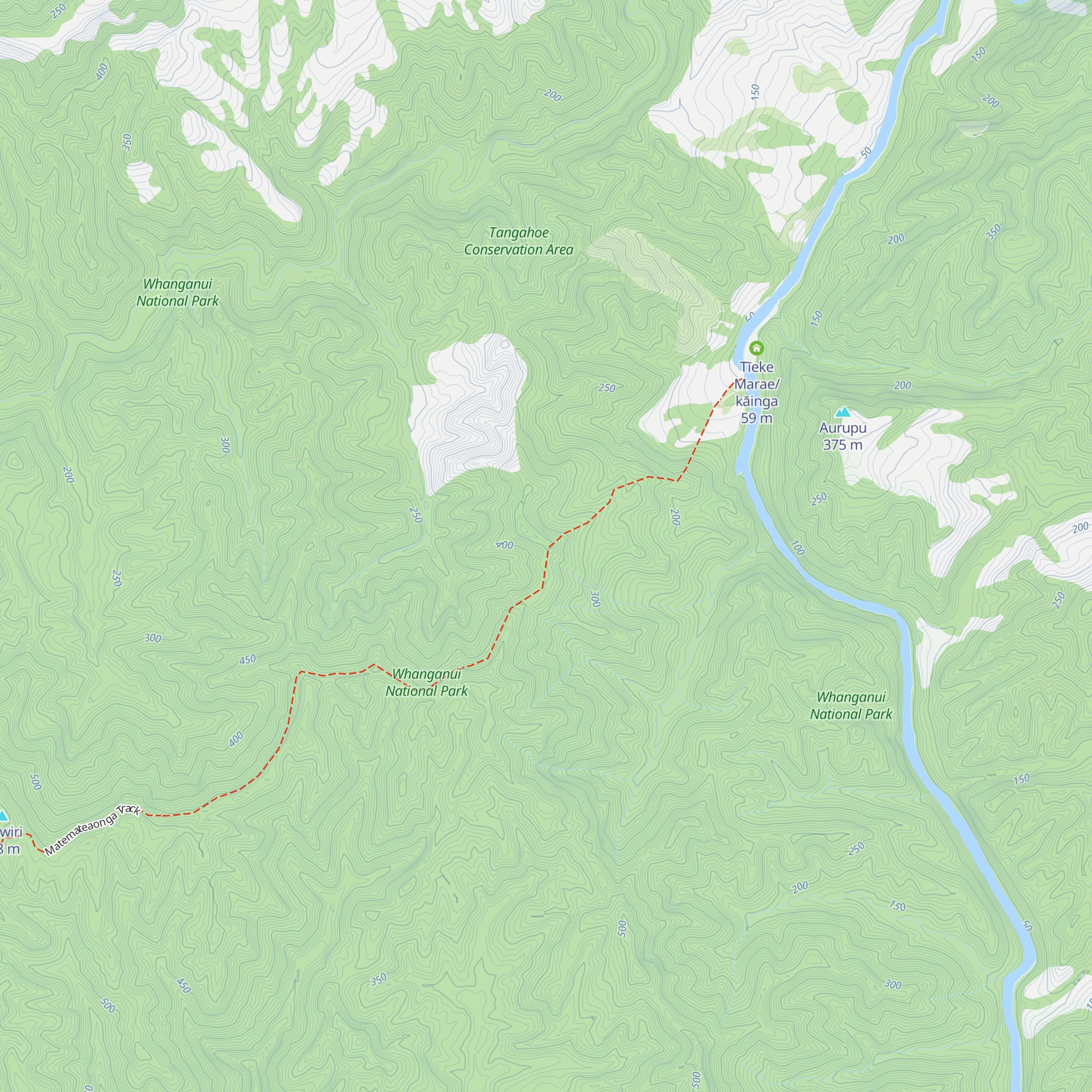 Puketōtara Hut map
