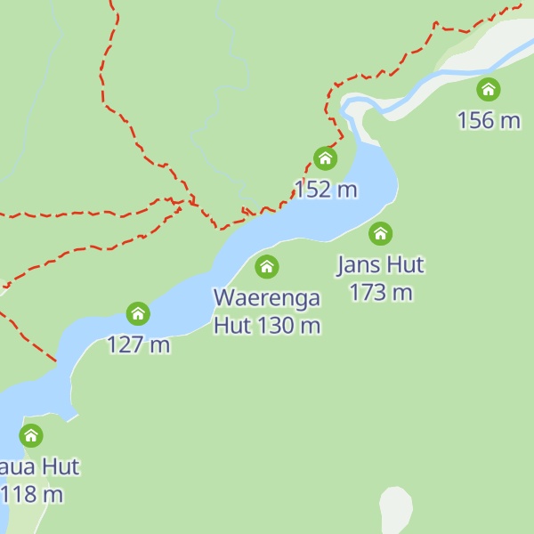 Map of Waerenga Hut