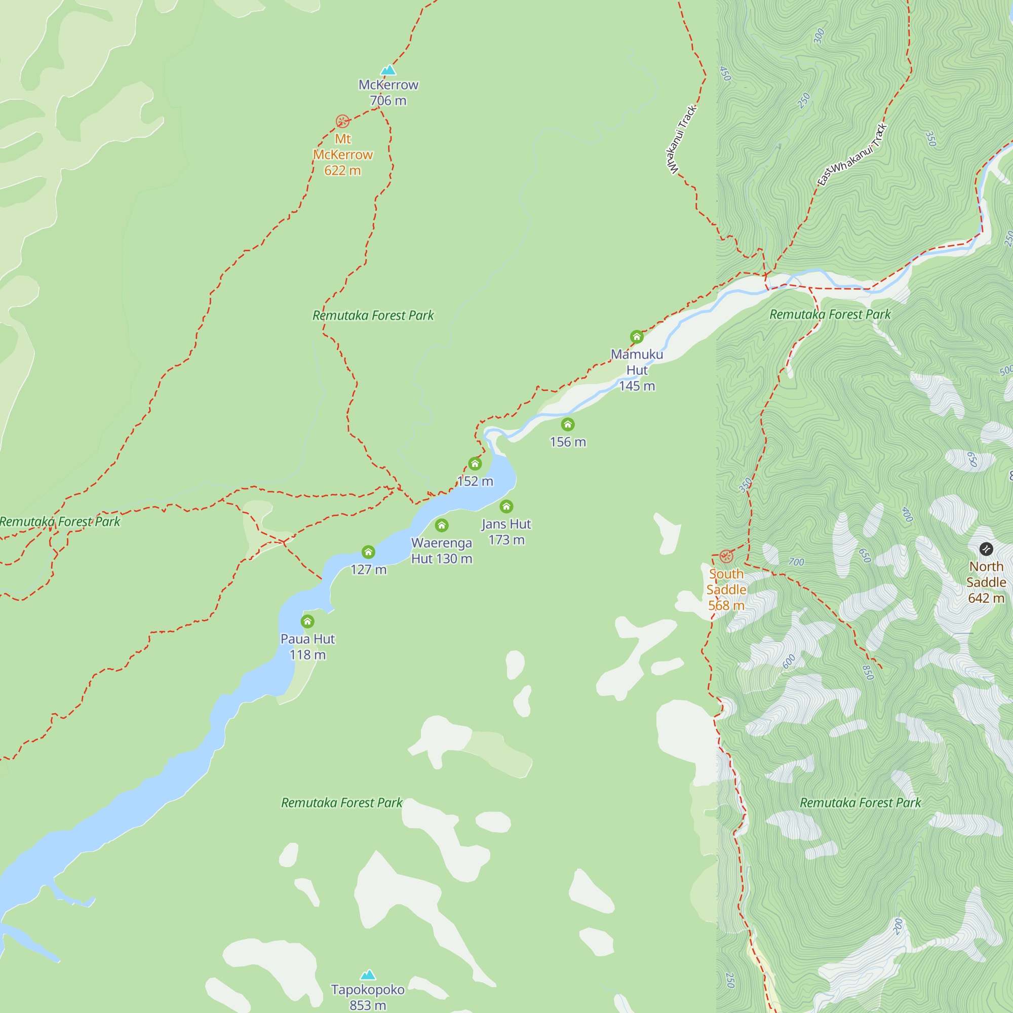 Jans Hut map
