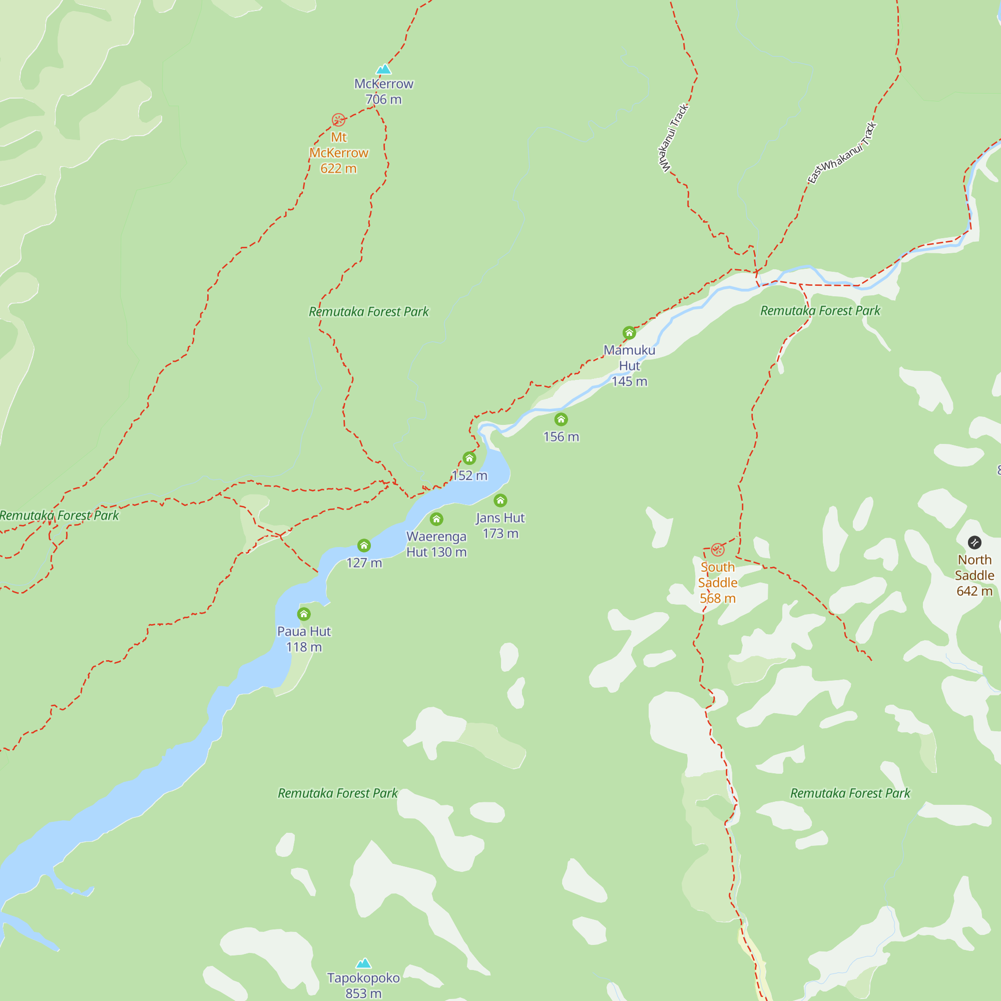 Jans Hut map
