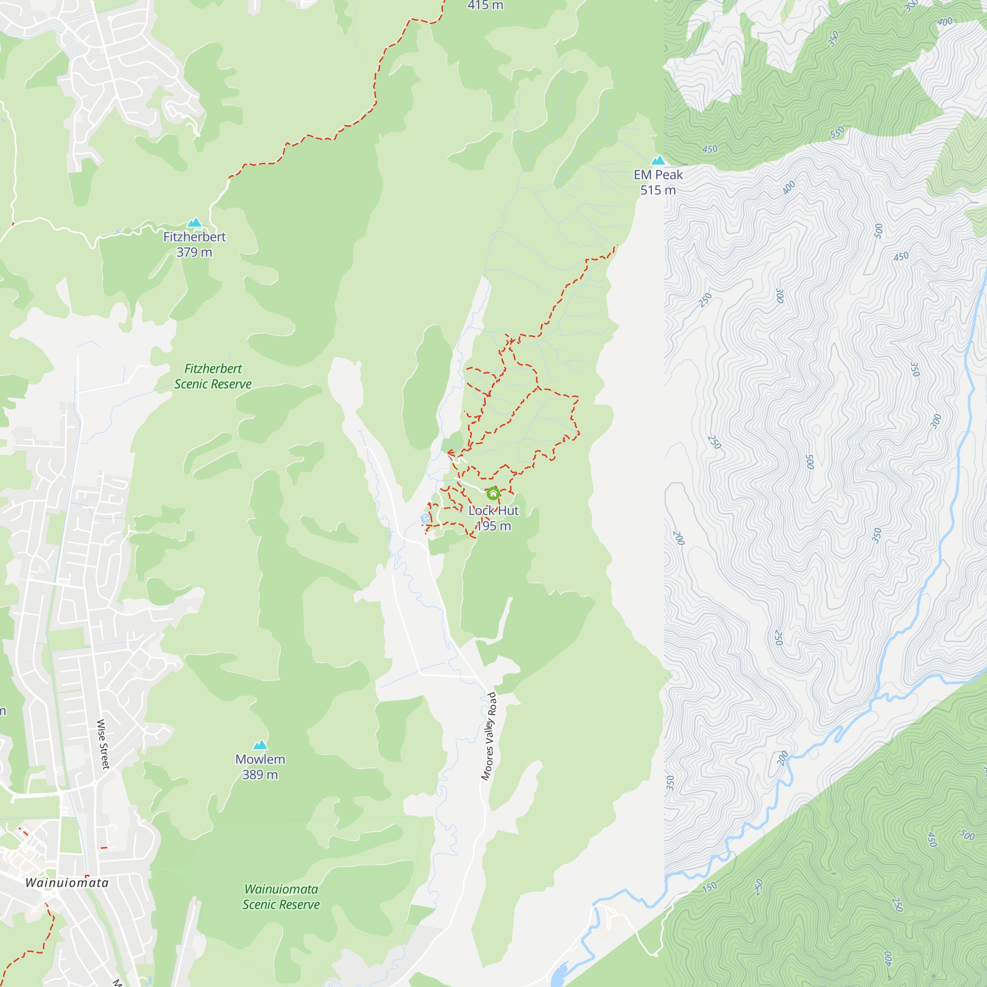 Lock Hut map