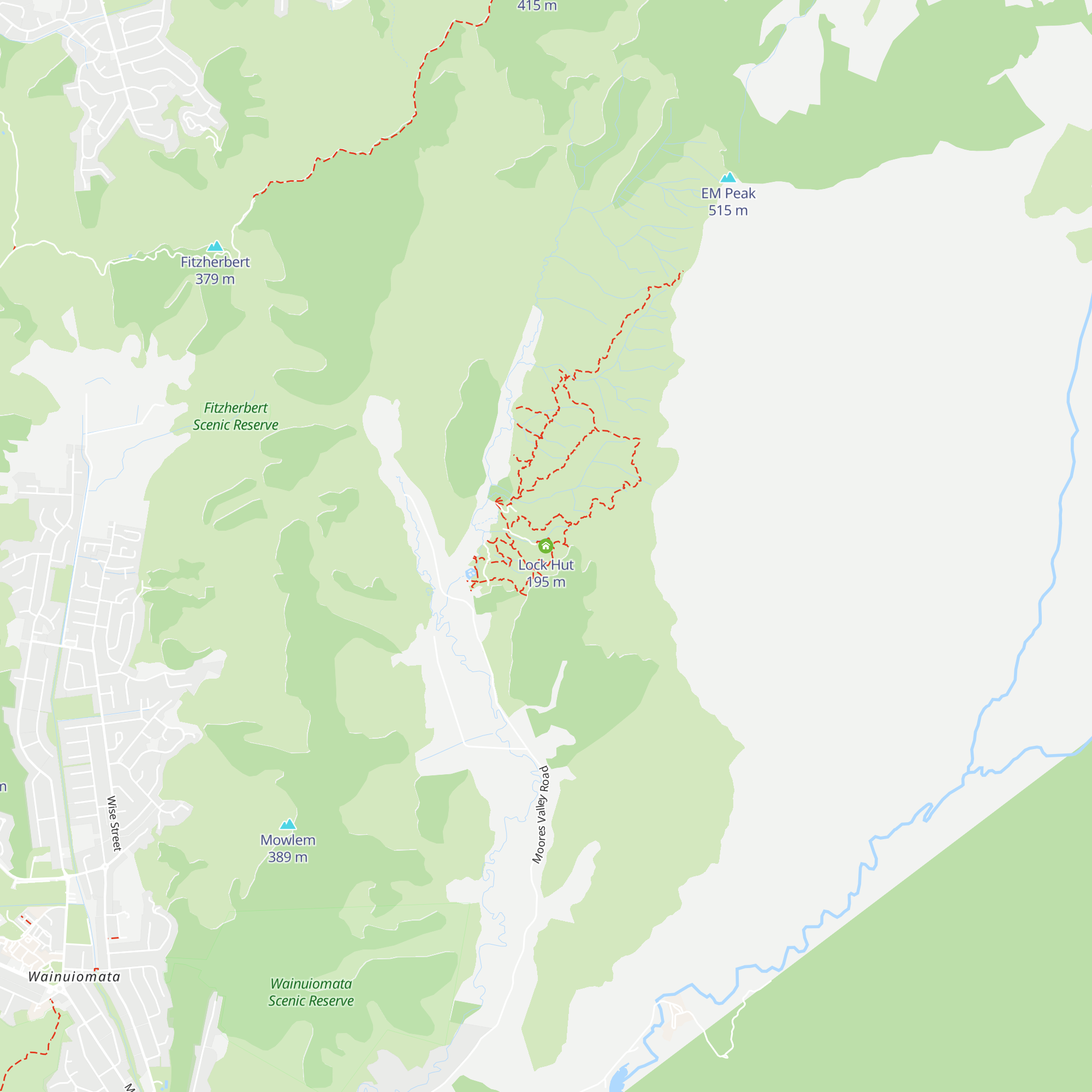 Lock Hut map