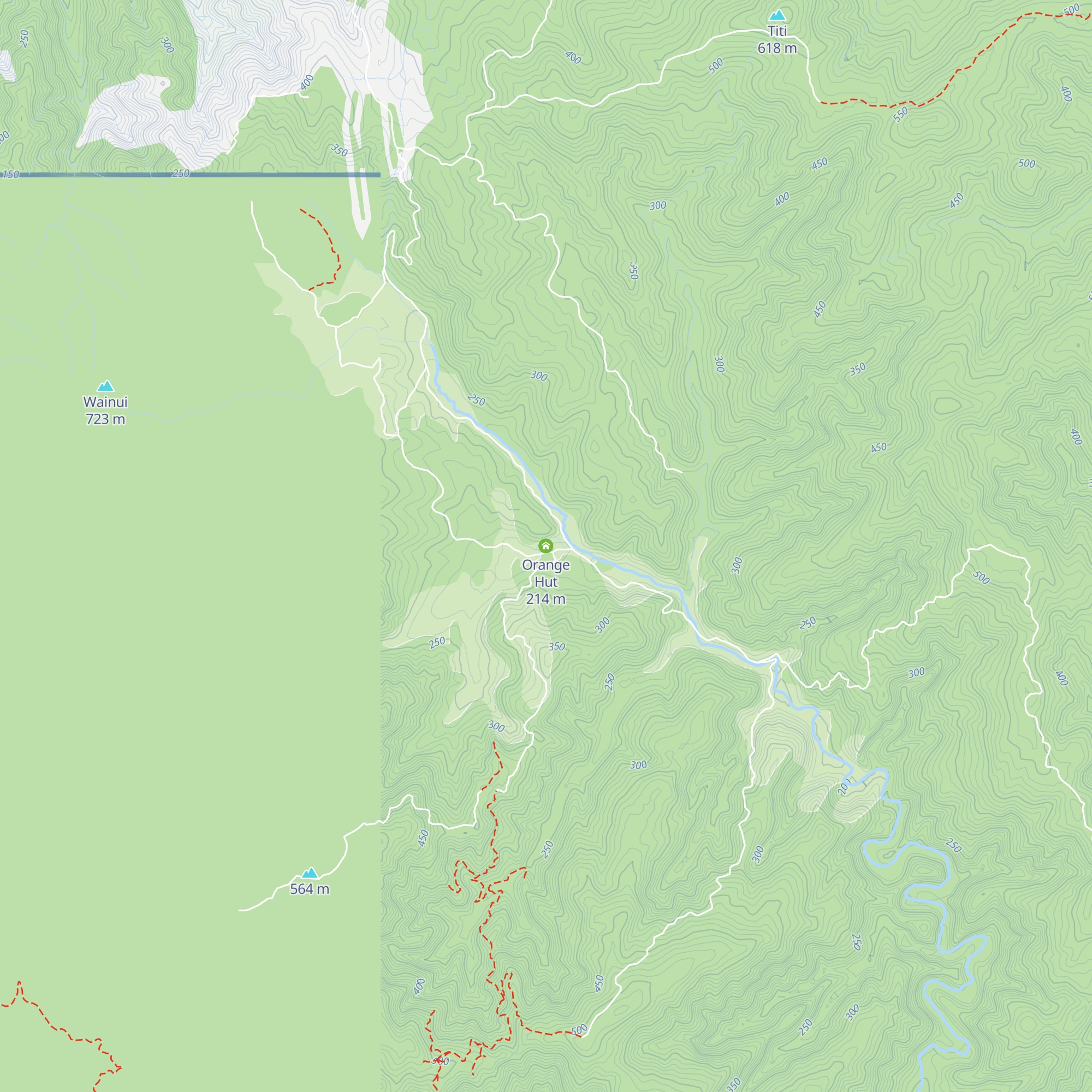 Orange Hut map