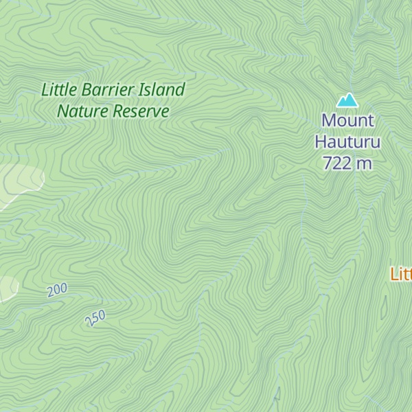 Map of Mount Many Peaks