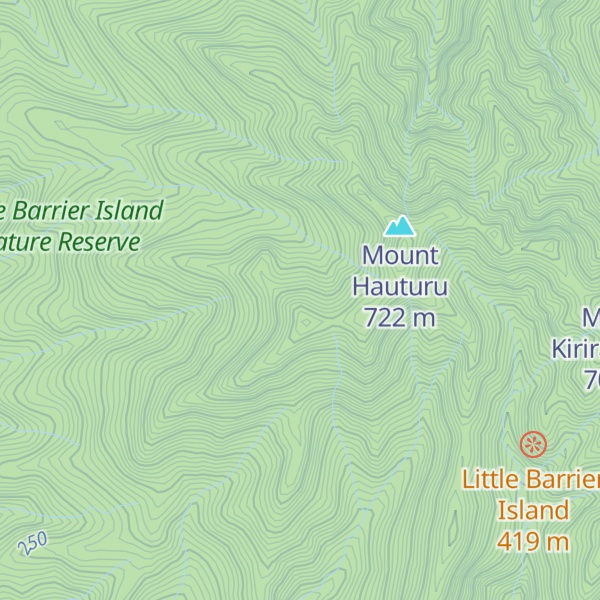 Map of Mount Herekohu