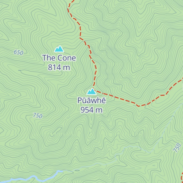 Map of Pūāwhē