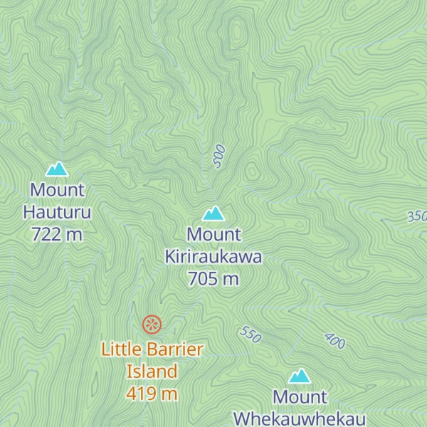 Map of Mount Kiriraukawa