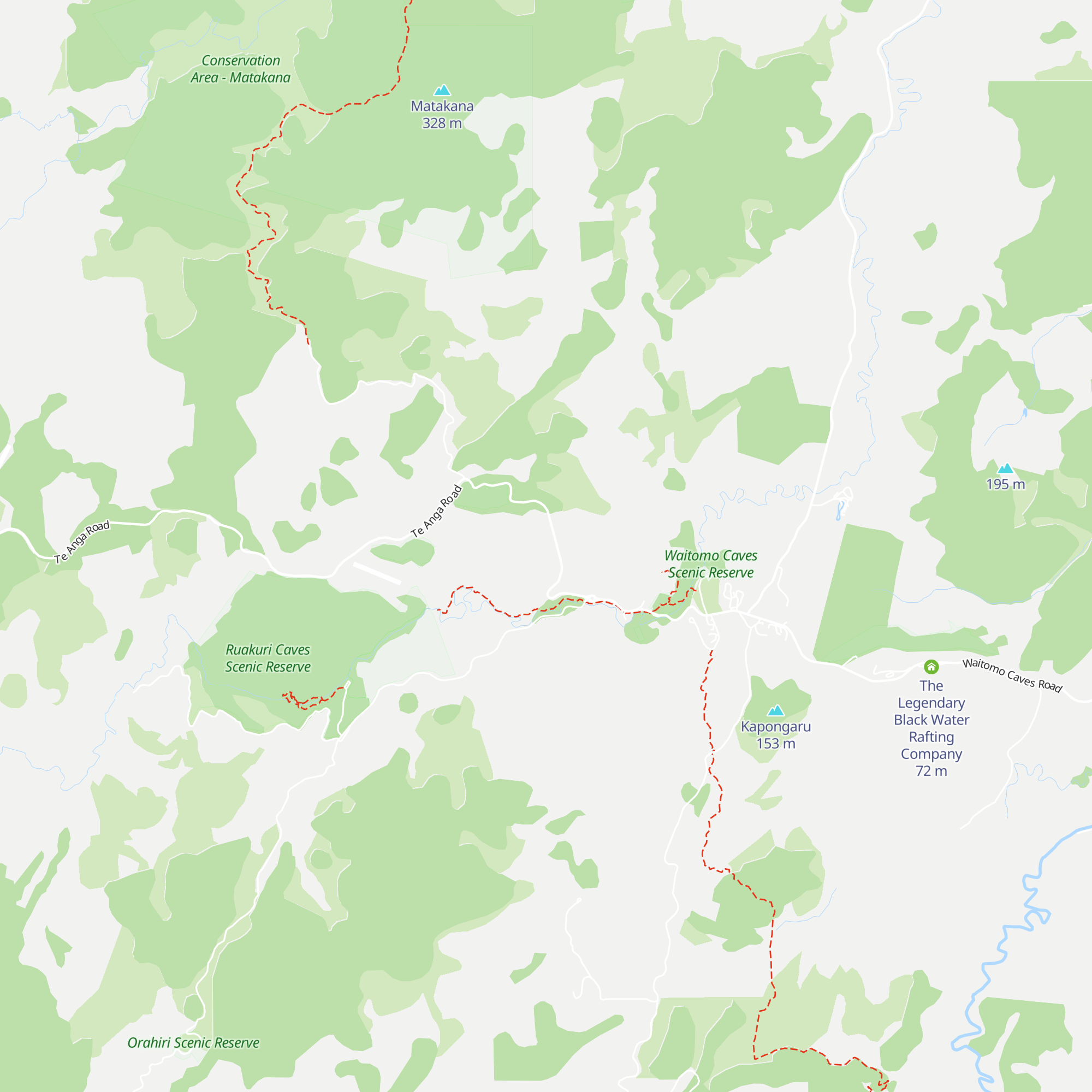 Hamilton Tomo Group Hut map