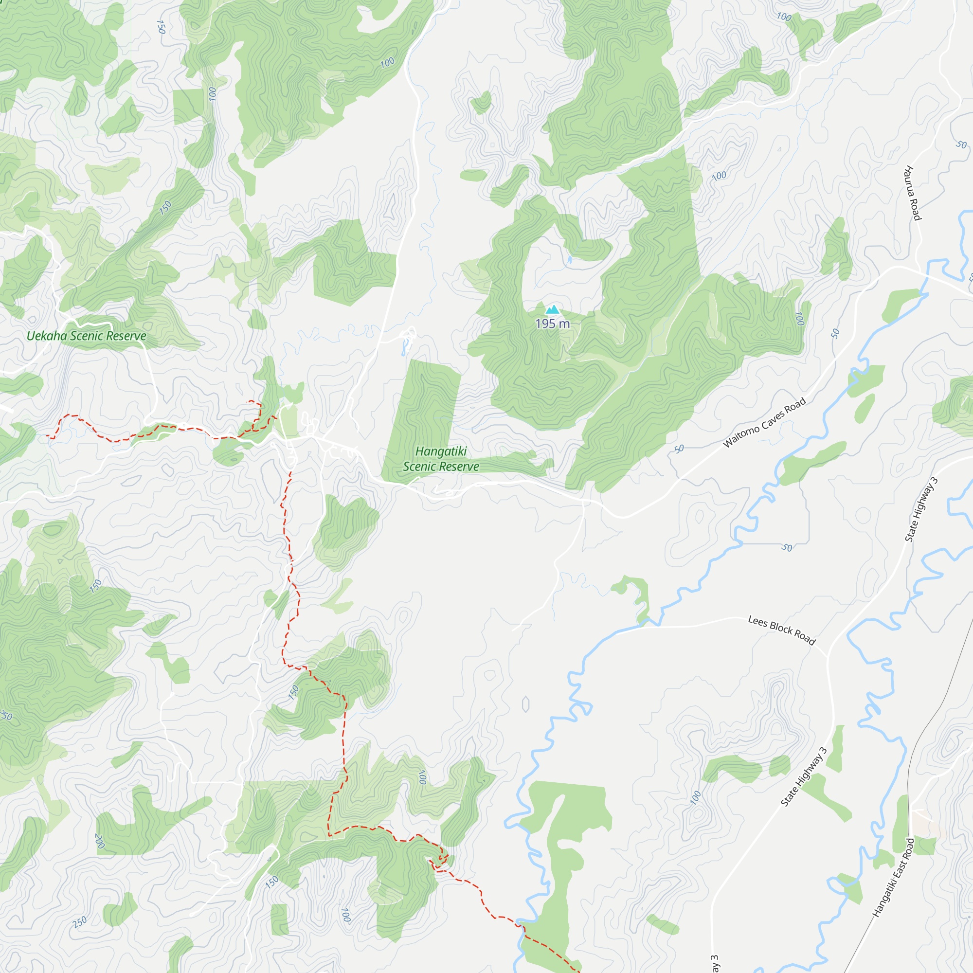 The Legendary Black Water Rafting Company map