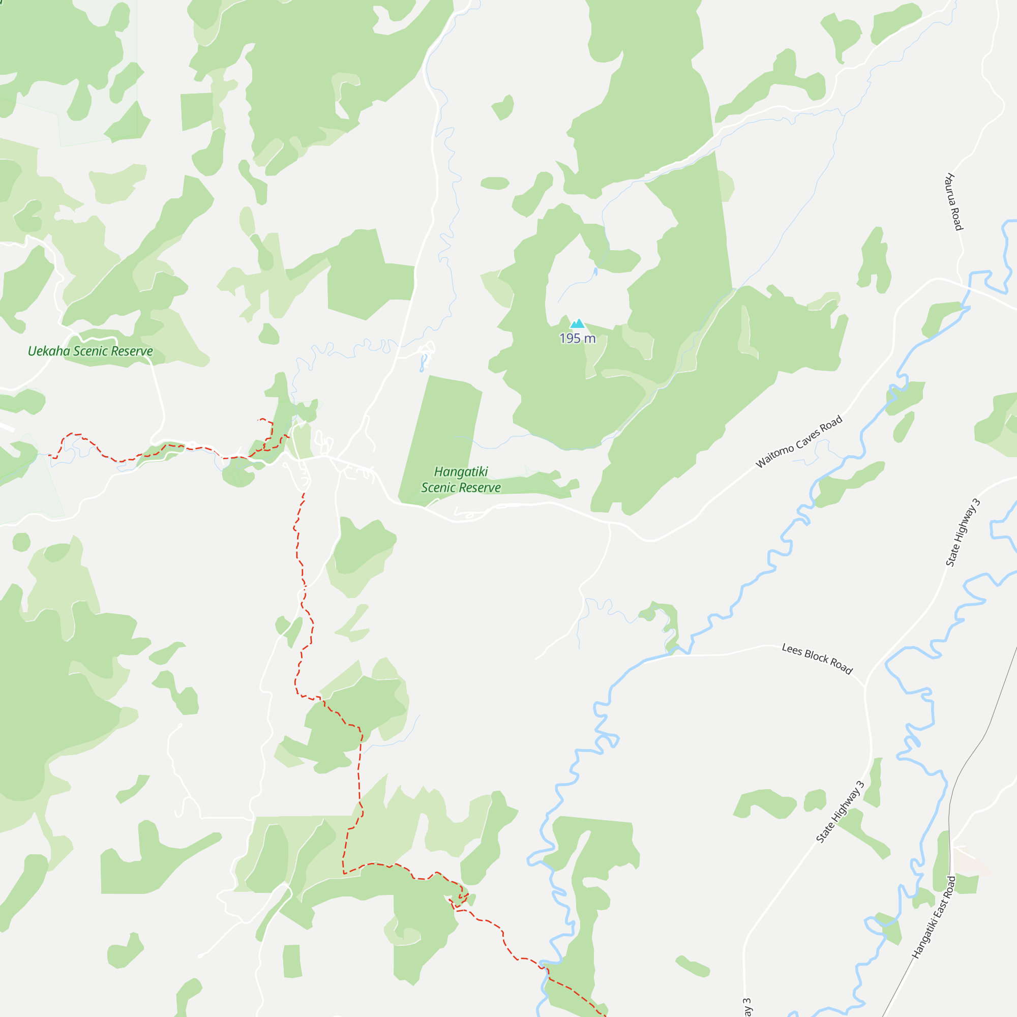 The Legendary Black Water Rafting Company map