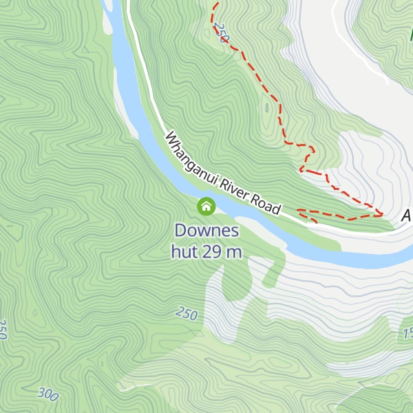 Map of Downes hut