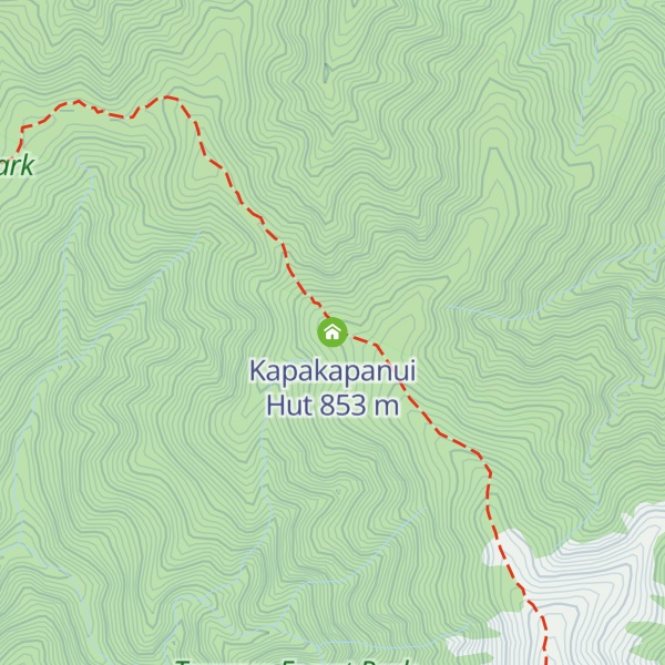Map of Kapakapanui Hut