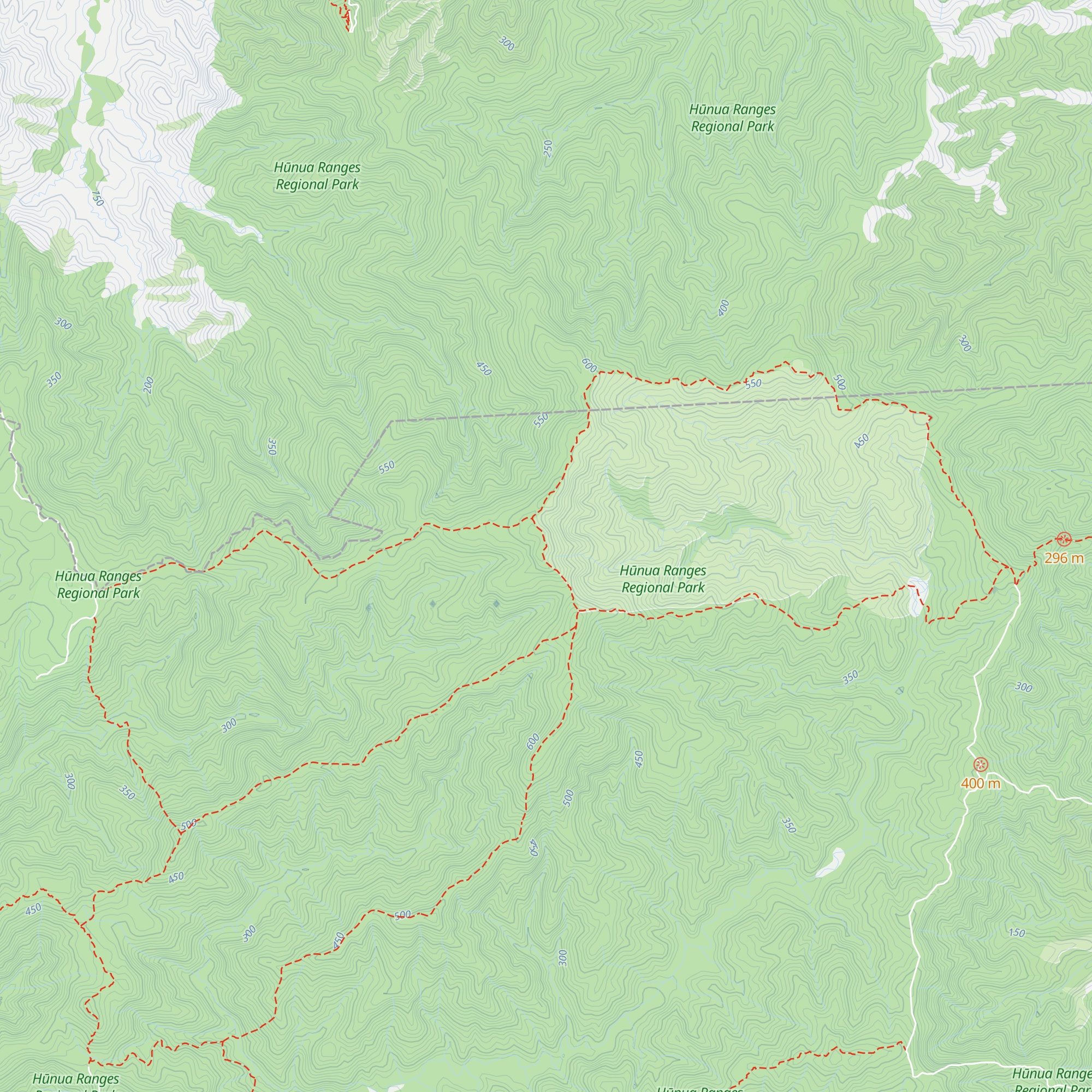 Kohukohunui Hut map