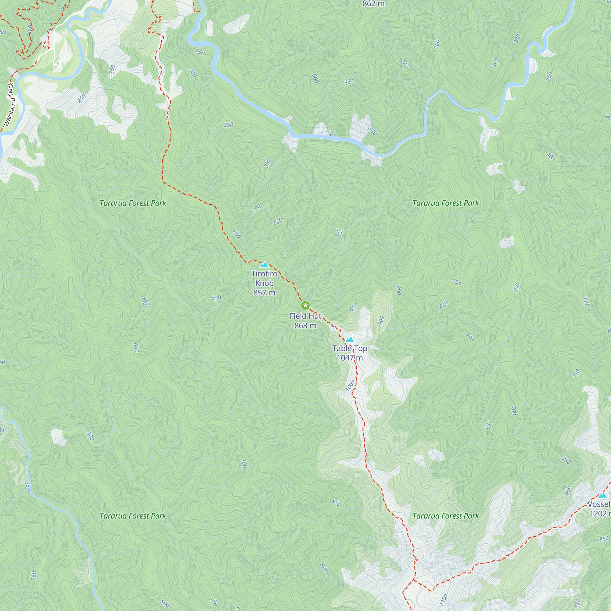 Field Hut map