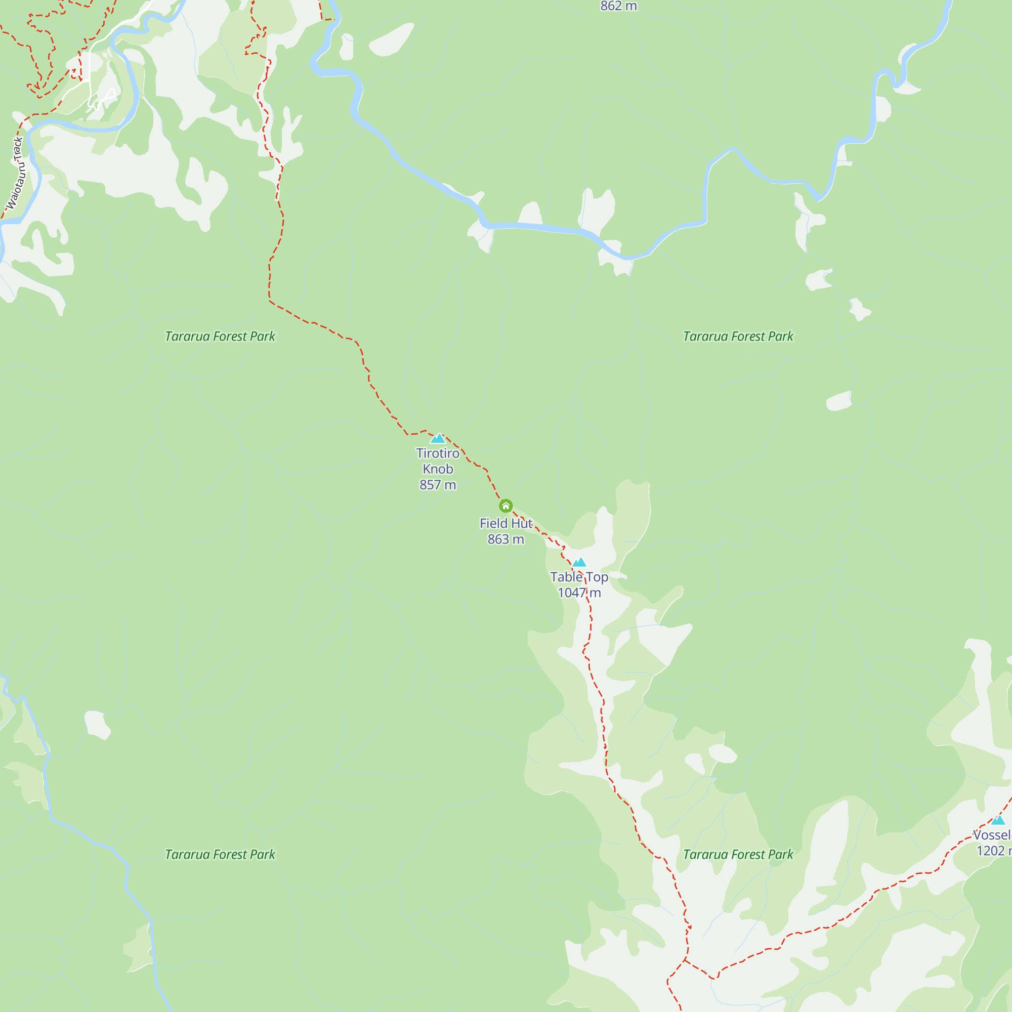 Field Hut map