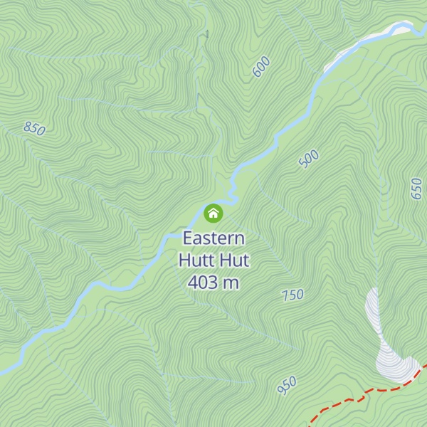 Map of Eastern Hutt Hut