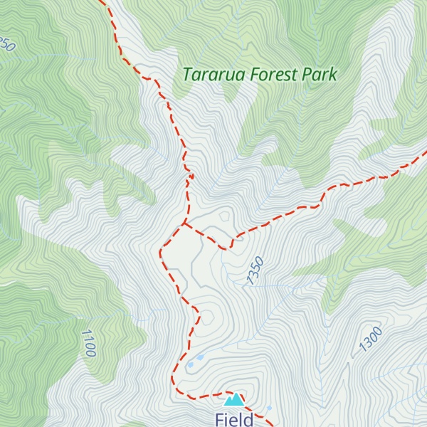 Map of Bridge Peak