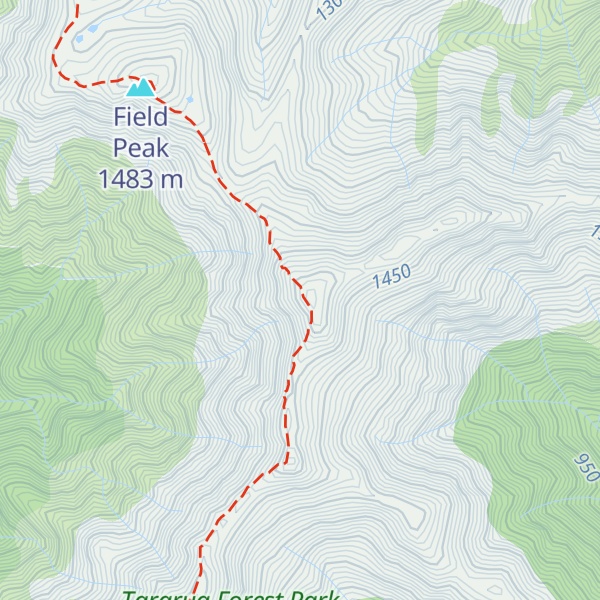 Map of Mount Hector