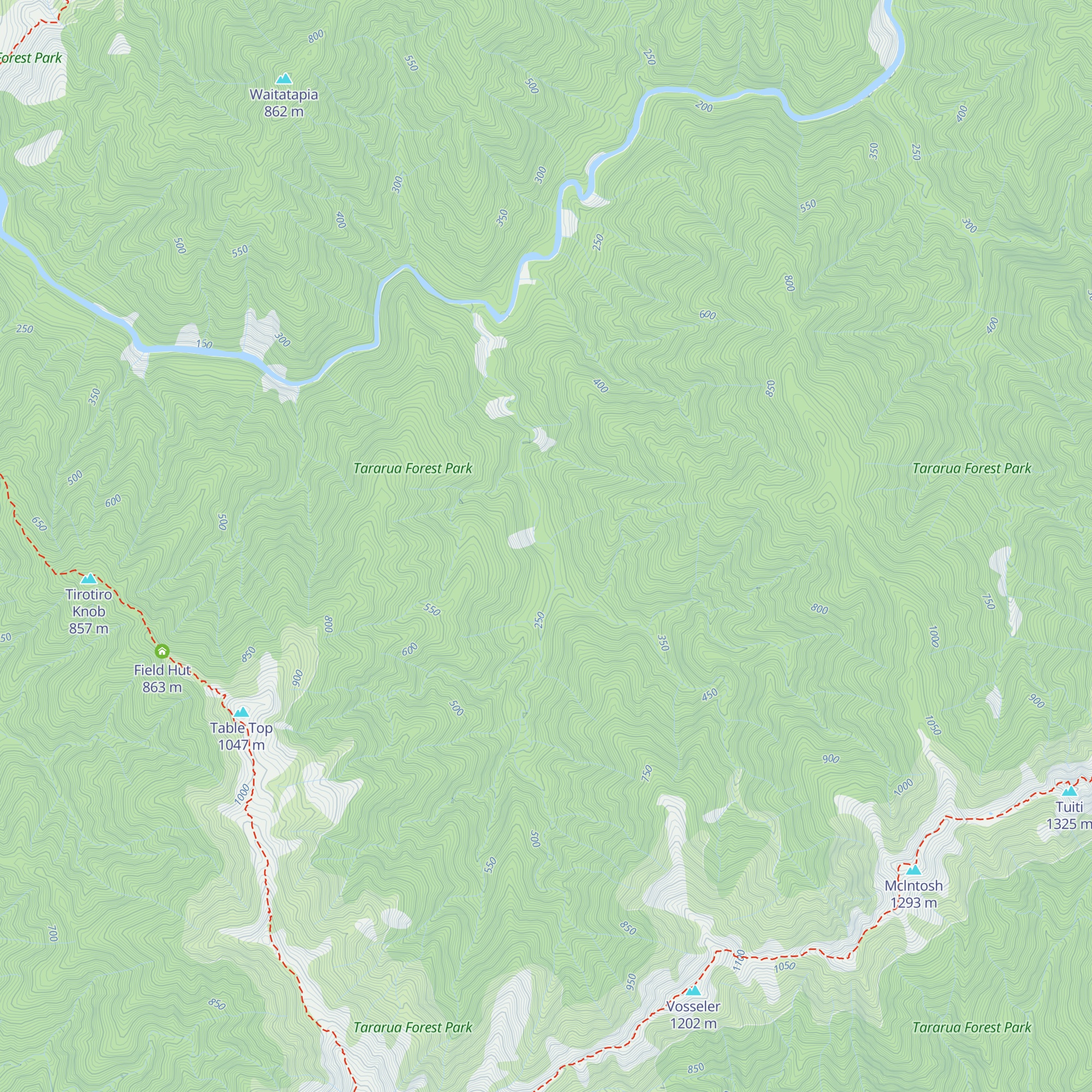 Penn Creek Hut map