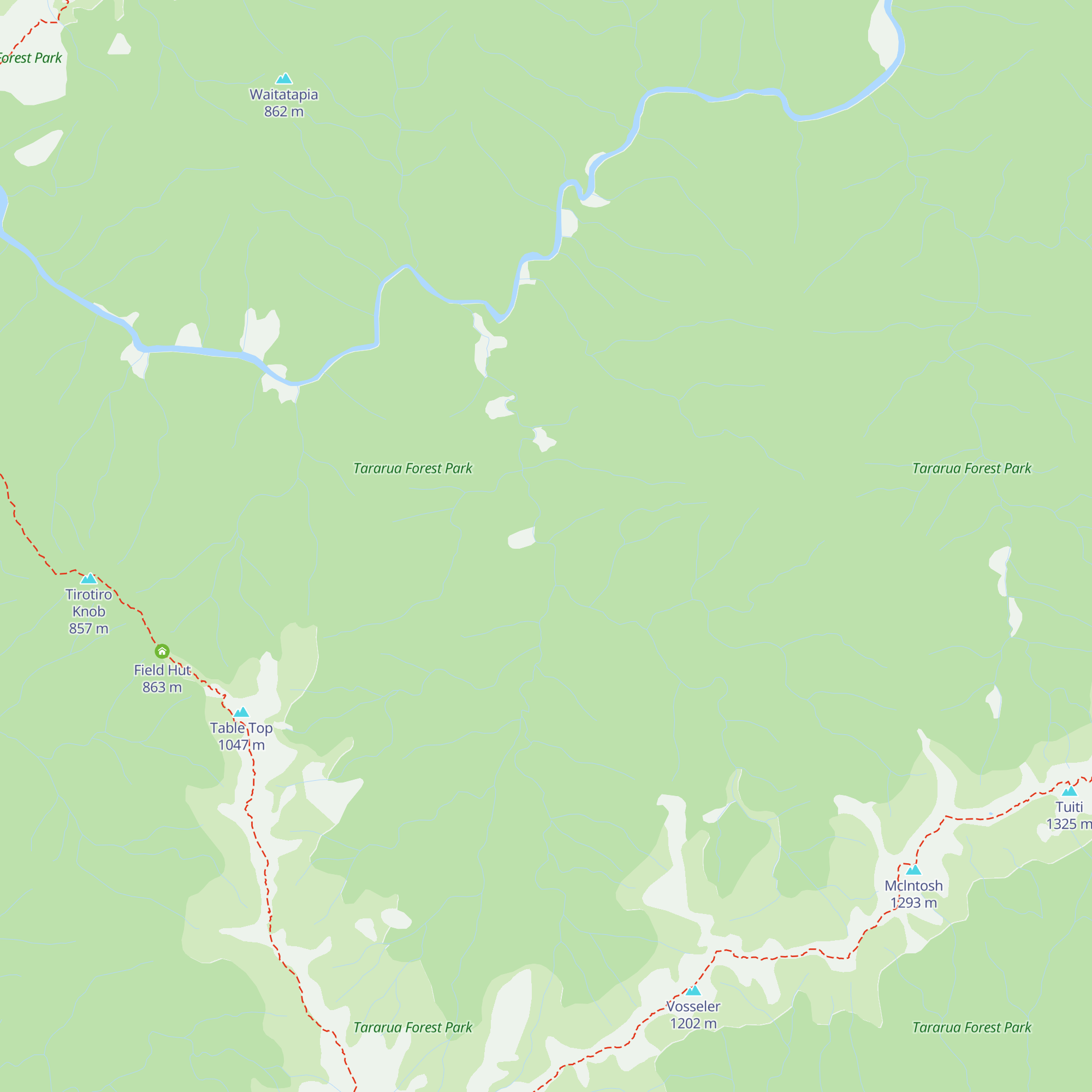 Penn Creek Hut map