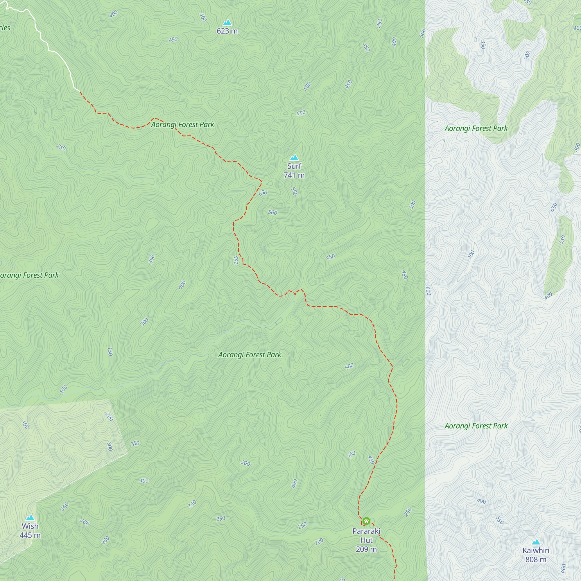Washpool Hut map