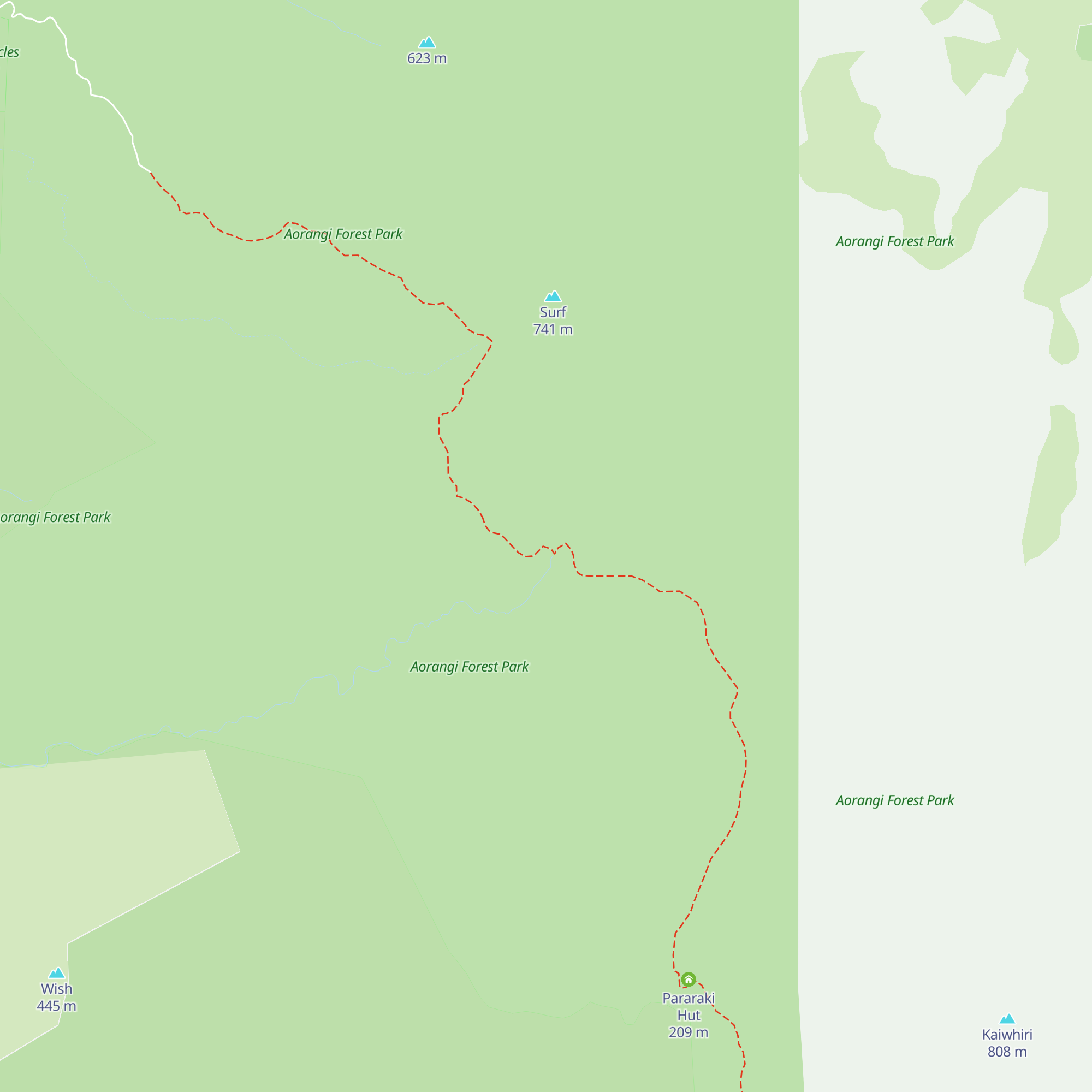 Washpool Hut map