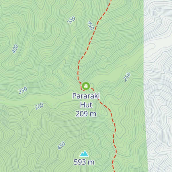 Map of Pararaki Hut