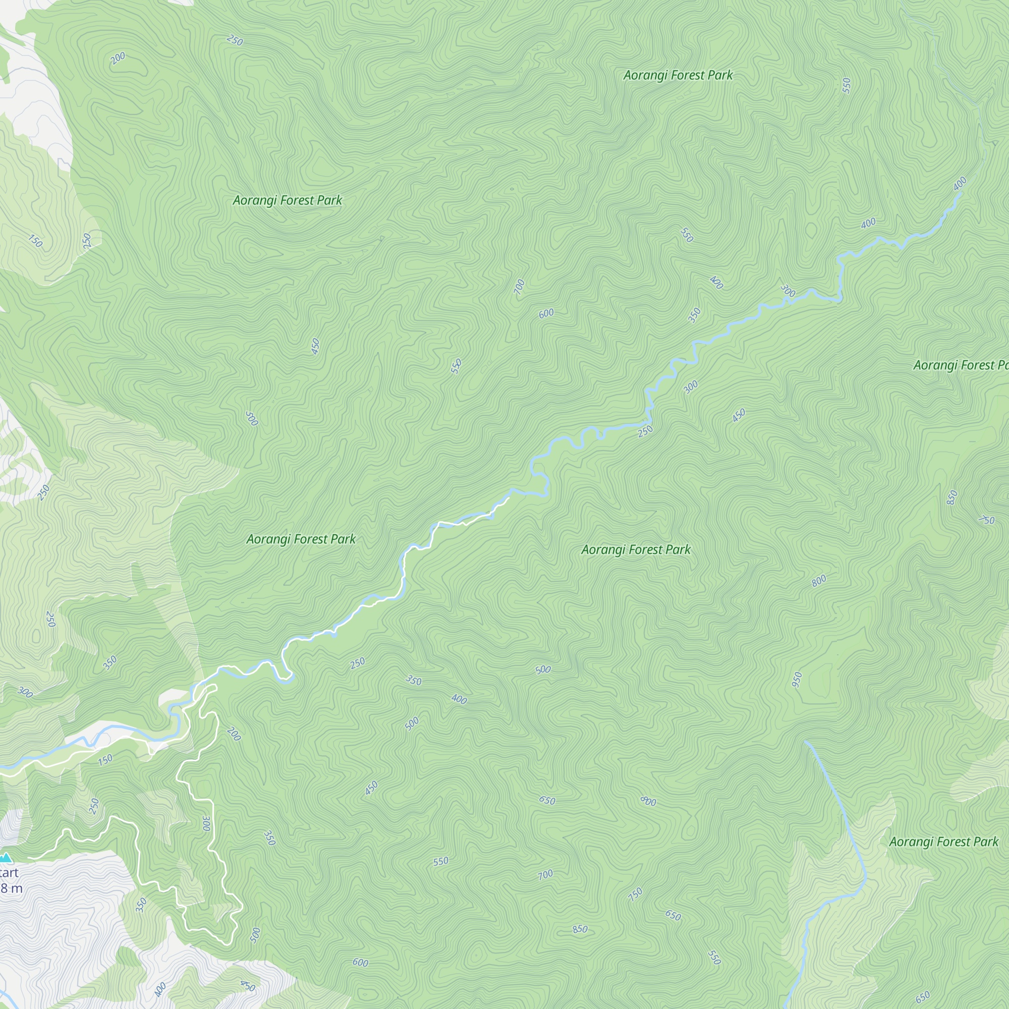 Tauanui Hut map