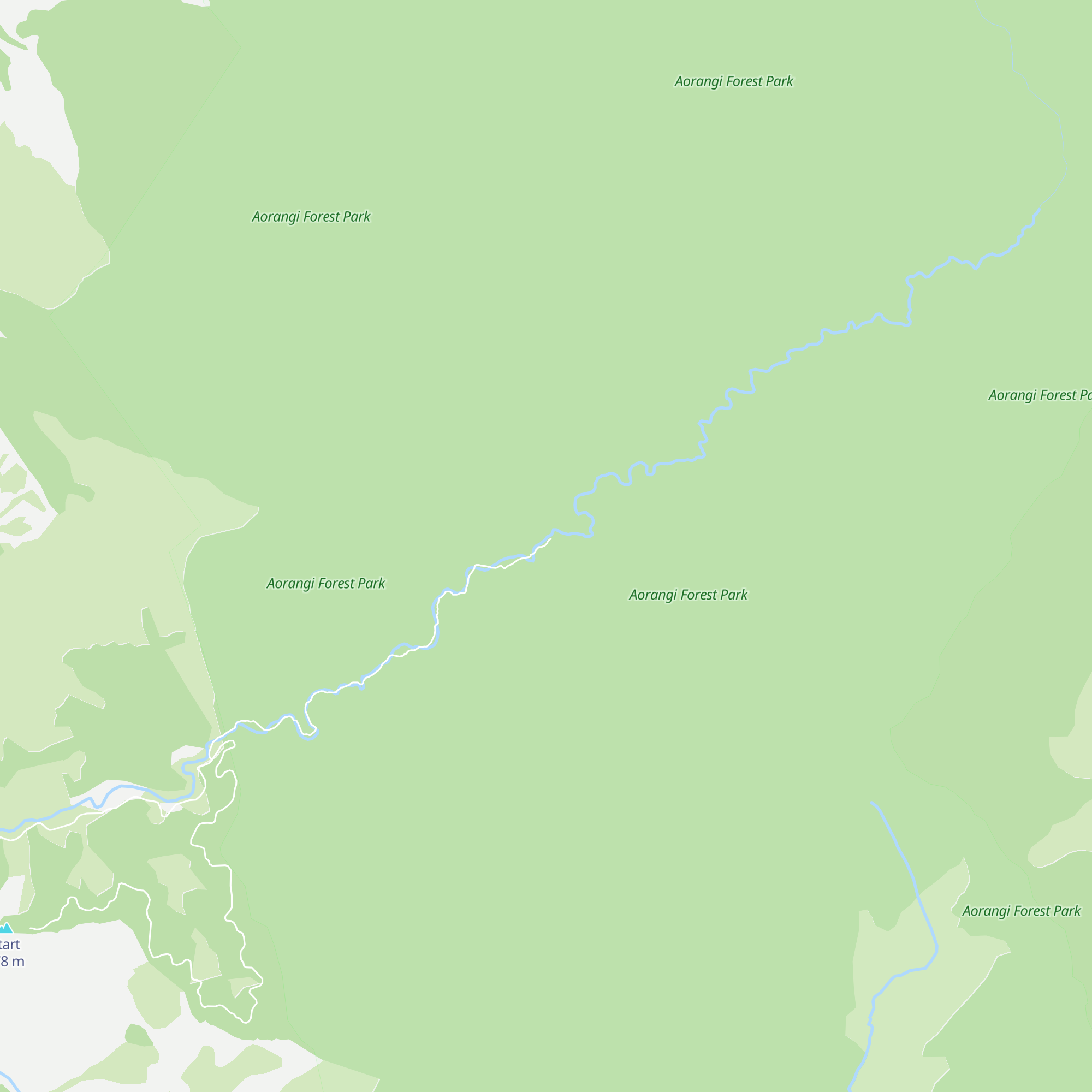 Tauanui Hut map