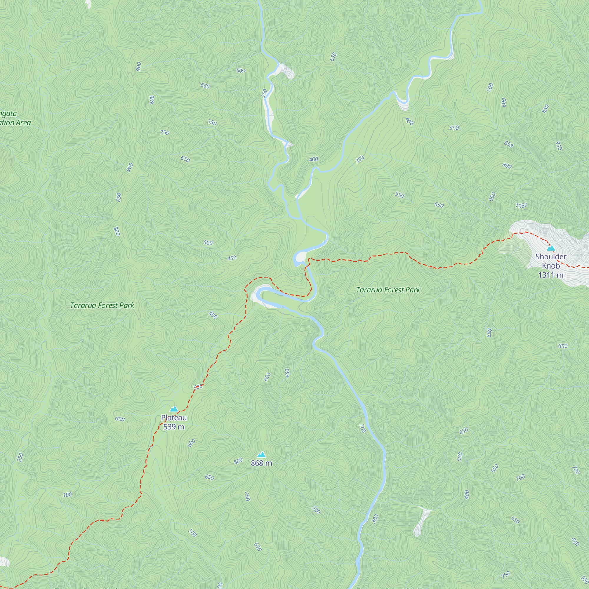 Waitewaewae Hut map