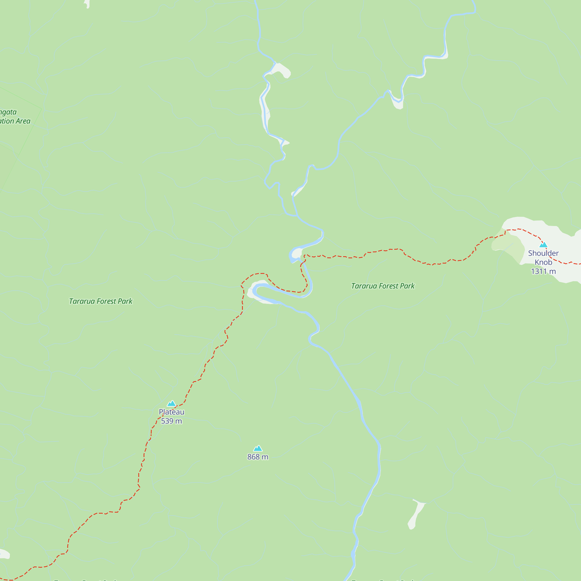Waitewaewae Hut map