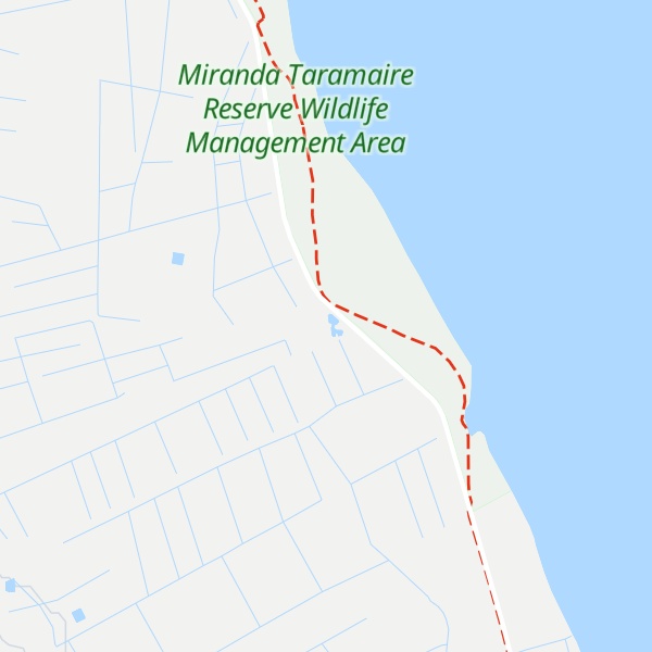 Map of Pūkorokoro Miranda Shorebird Centre