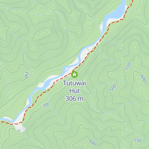 Map of Tutuwai Hut