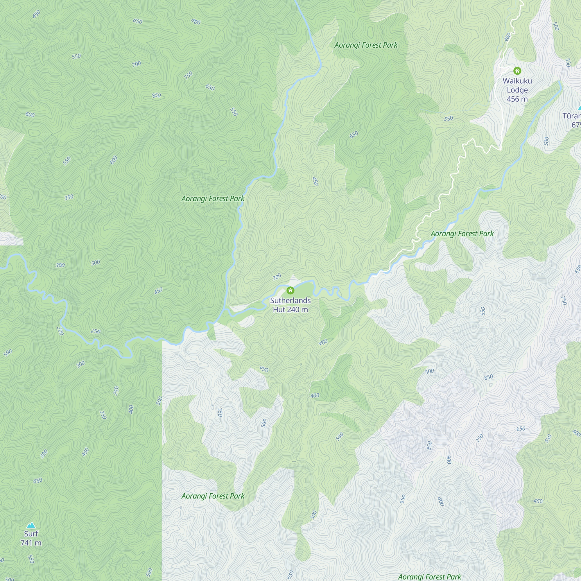 Sutherlands Hut map