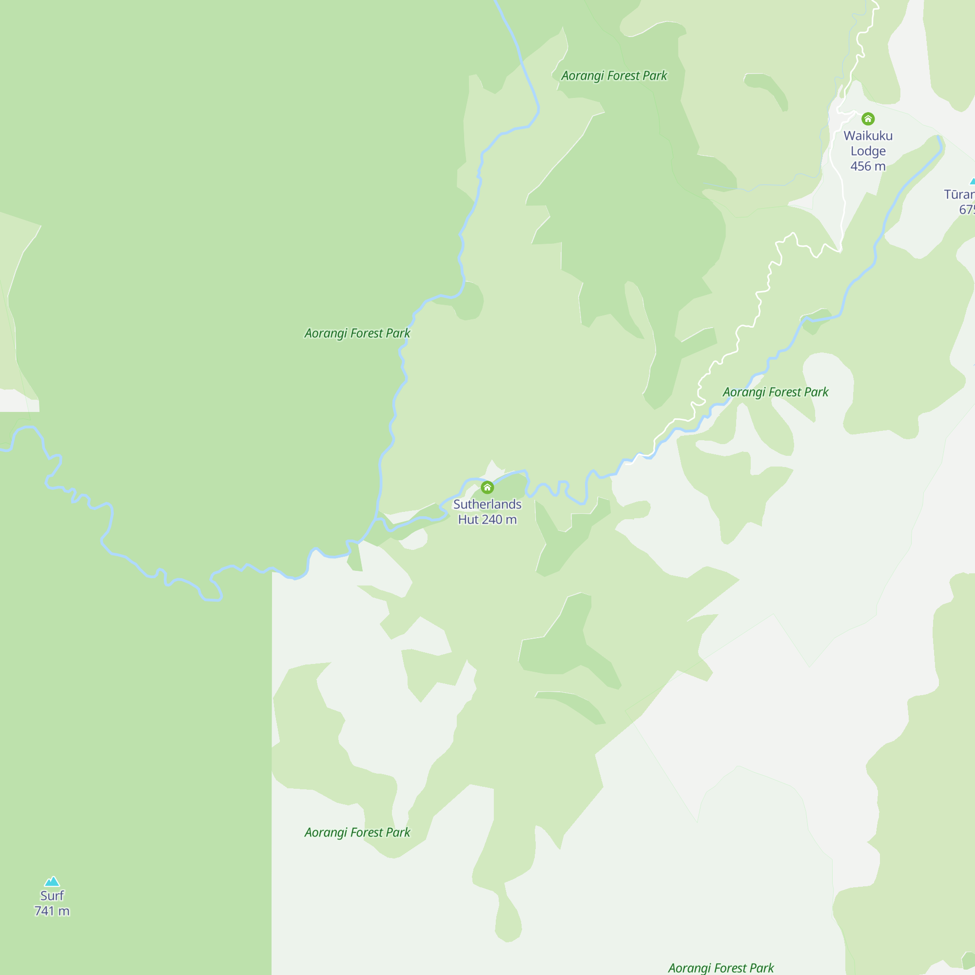Sutherlands Hut map
